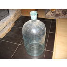 Бутль 25 л, стеклянная для хранения керосина (1930-е годы) со стеклянной пробкой. ОТЛИЧНЫЙ СОХРАН!!!