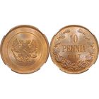 10 пенни 1917 ННР MS 65 RB