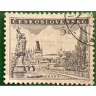 Чехословакия 1953. Карлов мост и панорама Пражского града в Праге