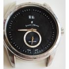 Часы "Jacques du Manoir" swiss made,корпус нерж сталь,крупные (Механизм полностью исправный)