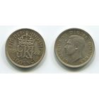 Великобритания. 6 пенсов (1944, серебро, XF)