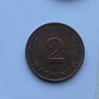 2 пфеннига 1991 G ФРГ
