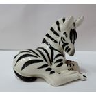 Статуэтка фарфоровая "Зебра" ЛФЗ 70-е годы СССР. Высота 8 см.  Целая, без реставрации.