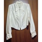 Блузка кремовая на замочке с длинным рукавом, р.42-44