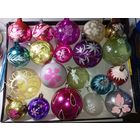 Ёлочные игрушки - Шары с рисунками 20 штук  без повторов . СССР