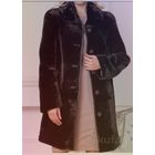 Шуба черная астраган.норка и нат.кожа