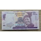 Werty71 Малави 20 квача 2020 UNC банкнота Рыба