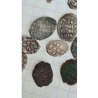 С 1 РУБЛЯ ! ЛОТ 12 МОНЕТ копейка серебро и медь ЧЕШУЙКИ ЦАРЬ И ВЕЛИКИЙ  КНЯЗЬ РОССИЯ