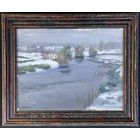 Бялыницкий-Бируля В.К "Ранняя весна", 1910-е гг. Экспертное заключение. Холст на картоне, масло. Размер 40х31.5 см.