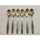 Чайные ложки Мельхиоровые Этно. Кольчугино, СССР