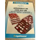 Планшет. Кассета. Монетный Бокс (BOX) Leuchtturm (Лейхтурм) для монет в капсулах с круглыми ячейками 44 мм. на 20 монет. Германия.