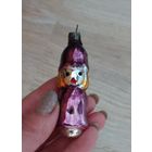 Елочные игрушки, стекло, девочка колокольчик, девочка цветок