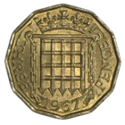 Великобритания 3 пенса, 1967