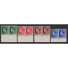 1936 Великобритания** надпечатка Марокко, испанская валюта, серия 4 сцепки (SG 160-163), Король Эдуард VIII (Edward VIII) cын Георга V