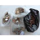 На УДАЧУ!!! 59 монет - АМЕРИКА, ЕВРОПА, АЗИЯ. Из мешка. (Возможны повторы).