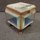 Шкатулка Москва, латунь/хрусталь. СССР