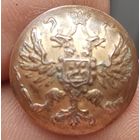 Пуговица Орлянка. Позолота . Состояние.