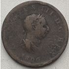 Великобритания 1/2 пенни 1806 г. Георг III