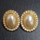 Серьги винтажные на клипсах. Времен СССР