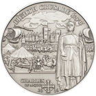Острова Кука 5 долларов 2016г. "История крестовых походов: Восьмой Крестовый поход". Монета в капсуле; номерной сертификат. СЕРЕБРО 25гр.
