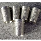 Германия 5 стопок олово