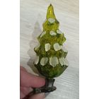 Елочные игрушки, стекло, ёлочка в снегу на прищепке