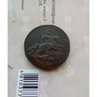 2 копейки 1757 года перечекан красивая