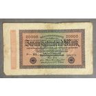Банкнота 20000 марок 1923 год. Веймарская республика.