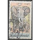 Чехословакия. Парк Двур Кралове. Слон. 1976г. Mi#2345.