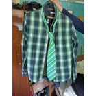 Рубашка мужская и галстук 41 ворот спина 78 см