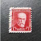 Марка Чехословакия 1930 год Масарик