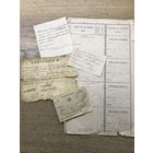 Квитанции и расписки.1910-18г.цена за все.