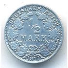 1/2 марки 1917 год A _состояние ХF