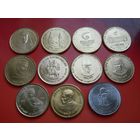 Индия 5 Рупий. Набор 11 памятных монет