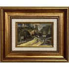 Хорошевич К.И "Родные места", 1971г. Картон, масло. Размер 10х15 см.