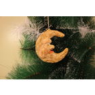 Ёлочная игрушка папье-маше, "Месяц".