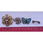Винтажные Украшения.Брошки 4 штуки