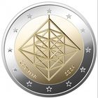 Латвия 2 евро 2024 Пузурис - Соломенное украшение UNC из ролла