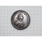 МЕДАЛЬ ПЕТР I БИТВА ПРИ ЛЕСНОЙ.1708г.Новодел.Серебро.Коллекция
