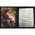 Фотокартина лебеди любовь семья 20х24см, дети на качелях (1 лот 1 картинка)