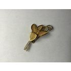 Торги! Брошь винтажная Лилия ювелирная сеточкаГермания