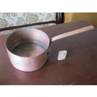 Старинная медная кастрюля (ковш), малая.