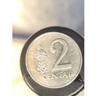 Литва 2 цента 1991