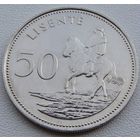 Лесото. 50 лисенте 1983 год KM#21 "Мошвешве II"