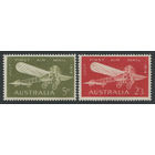 Австралия 1964 * 50 лет первого австралийского перелета, серия 2 марки, След наклейки