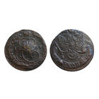 5 копеек 1784 ЕМ, отличный рельеф! Коллекционный экземпляр