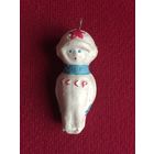 Елочная игрушка Космонавт пенопласт СССР