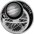 Торги. Серебро. Юпітэр . Юпитер . 10 рублей , Solar System . Сонечная сістэма , Солнечная Система ,  2012 год .