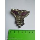 Шикарнейшая брошь Чехословакия Бабочка в очень хорошем состоянии самая привлекательная цена трёхдневный аукцион