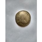 8 РЕАЛОВ ИСПАНИИЯ ДЛЯ КОЛОНИЙ 1825Г